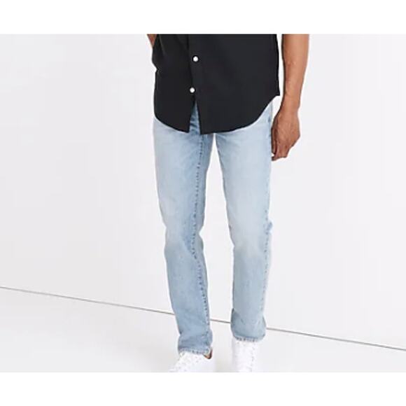 Madewell Other - NWT Madewell Men's Athletic Slim Jeans: COOLMAX® Becklow Wash Blue Size 34x32